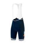 SANTINI Kolesarske kratke hlače z naramnicami - TREK SEGAFREDO 2020 - modra