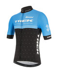 SANTINI Kolesarski dres s kratkimi rokavi - TREK CXC 2020 - svetlo modra/črna