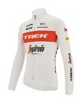 SANTINI Kolesarski dres z dolgimi rokavi zimski - TREK SEGAFREDO 2022 WINTER - bela/rdeča