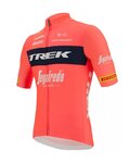 SANTINI Kolesarski dres s kratkimi rokavi - TREK SEGAFREDO 2022 FAN LINE - rožnata