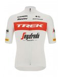 SANTINI Kolesarski dres s kratkimi rokavi - TREK SEGAFREDO 2022 FAN LINE - rdeča/bela