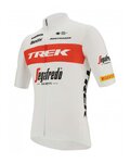 SANTINI Kolesarski dres s kratkimi rokavi - TREK SEGAFREDO 2022 FAN LINE - rdeča/bela