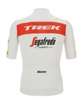 SANTINI Kolesarski dres s kratkimi rokavi - TREK SEGAFREDO 2022 FAN LINE - rdeča/bela