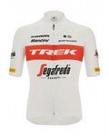 SANTINI Kolesarski dres s kratkimi rokavi - TREK SEGAFREDO 2022 ORIGINAL - rdeča/bela