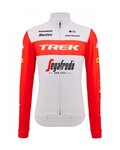 SANTINI Kolesarski dres z dolgimi rokavi zimski - TREK SEGAFREDO 2023 WINTER - rdeča/bela