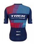 SANTINI Kolesarski dres s kratkimi rokavi - TREK 2023 FACTORY RACING - modra