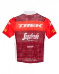 SANTINI Kolesarski dres s kratkimi rokavi - TREK 2023 KIDS - rdeča/bela