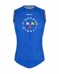 SANTINI Kolesarska  majica brez rokavov - NIBALI SQUALO - modra