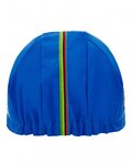 SANTINI Kolesarska kapa - UCI RAINBOW - mavrično/modra