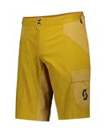 SCOTT Kolesarske kratke hlače brez naramnic - TRAIL FLOW - rumena