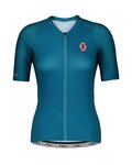 SCOTT Kolesarski dres s kratkimi rokavi - RC PREMIUM LADY - modra