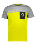 SCOTT Kolesarska  majica s kratkimi rokavi - FACTORY TEAM - rumena/siva/črna