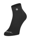 SCOTT Kolesarske nizke nogavice - PERFORMANCE QUARTER - črna/bela