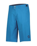 SCOTT Kolesarske kratke hlače brez naramnic - TRAIL FLOW - modra