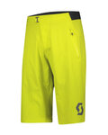 SCOTT Kolesarske kratke hlače brez naramnic - TRAIL VERTIC 2021 - rumena