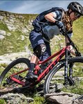 SCOTT Kolesarski dres s kratkimi rokavi - TRAIL VERTIC LADY - svetlo modra