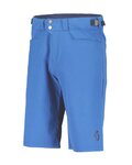 SCOTT Kolesarske kratke hlače brez naramnic - TRAIL FLOW - modra