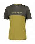 SCOTT Kolesarski dres s kratkimi rokavi - TRAIL FLOW DRI SS - zelena/siva