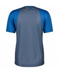 SCOTT Kolesarski dres s kratkimi rokavi - TRAIL VERTIC SS - modra