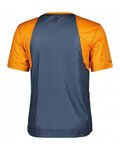 SCOTT Kolesarski dres s kratkimi rokavi - TRAIL VERTIC SS - modra/oranžna