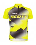 SCOTT Kolesarski dres s kratkimi rokavi - RC PRO SS JUNIOR - rumena/črna