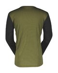 SCOTT Kolesarski dres z dolgimi rokavi poletni - TRAIL VERTIC LS - črna/zelena