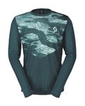 SCOTT Kolesarski dres z dolgimi rokavi poletni - TRAIL FLOW LS - zelena/svetlo zelena