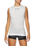 SIX2 Kolesarska majica brez rokavov - SMX - bela
