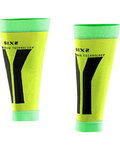 SIX2 Kolesarske  gamaše do kolen - CALF - rumena/zelena