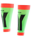 SIX2 Kolesarske  gamaše do kolen - CALF - rdeča/zelena