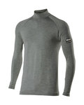 SIX2 Kolesarska  majica z dolgimi rokavi - TS3 MERINOS - siva