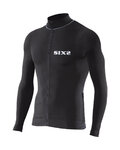 SIX2 Kolesarski dres z dolgimi rokavi poletni - BIKE4 CHROMO - črna
