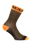 SIX2 Kolesarske klasične nogavice - COMP SHO - oranžna/črna