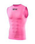 SIX2 Kolesarska majica brez rokavov - SMX C - rožnata