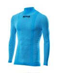 SIX2 Kolesarska  majica z dolgimi rokavi - TS3 - svetlo modra