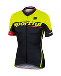 SPORTFUL Kolesarski dres s kratkimi rokavi - SC TEAM - črna/rumena