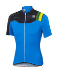 SPORTFUL Kolesarski dres s kratkimi rokavi - BODYFIT PRO TEAM - črna/modra