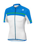 SPORTFUL Kolesarski dres s kratkimi rokavi - PISTA - svetlo modra/bela
