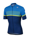 SPORTFUL Kolesarski dres s kratkimi rokavi - FREQUENCE - modra/rumena