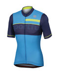 SPORTFUL Kolesarski dres s kratkimi rokavi - SQUADRA CORSE - rumena/modra/svetlo modra