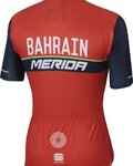 SPORTFUL Kolesarski dres s kratkimi rokavi - BAHRAIN MERIDA 2017 - rdeča/črna