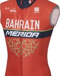 SPORTFUL Kolesarski brezrokavnik - BAHRAIN MERIDA 2017 - črna/rdeča