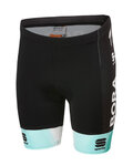 SPORTFUL Kolesarske kratke hlače brez naramnic - BORA 2020 KIDS - črna/zelena