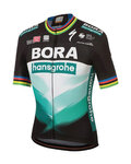 SPORTFUL Kolesarski dres s kratkimi rokavi - BORA HANSGROHE 2020 - črna/zelena/večbarvno