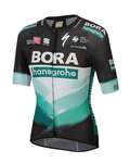 SPORTFUL Kolesarski dres s kratkimi rokavi - BORA HANSGROHE 2020 - črna/zelena
