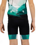 SPORTFUL Kolesarske kratke hlače brez naramnic - BORA 2021 KIDS BOH - črna/zelena