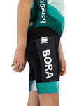 SPORTFUL Kolesarske kratke hlače brez naramnic - BORA 2021 KIDS BOH - črna/zelena