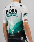 SPORTFUL Kolesarski dres s kratkimi rokavi - BORA HANSGROHE 2021 - siva/zelena