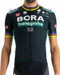 SPORTFUL Kolesarski dres s kratkimi rokavi - BORA HANSGROHE 2021  - siva/zelena