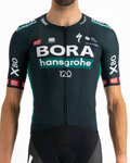 SPORTFUL Kolesarski dres s kratkimi rokavi - BORA HANSGROHE 2021 - zelena/črna